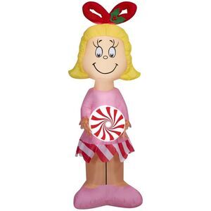 Inflatable Christmas Decoration for The Grinch Cindy Lou Who, 5 Feet